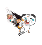 Hero Panda and Princess Pig（個別スタンプ：17）