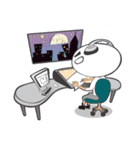 Hero Panda and Princess Pig（個別スタンプ：21）