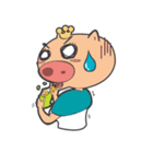 Hero Panda and Princess Pig（個別スタンプ：28）