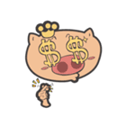 Hero Panda and Princess Pig（個別スタンプ：34）