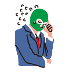 Masked businessman（個別スタンプ：7）