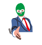 Masked businessman（個別スタンプ：11）