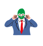 Masked businessman（個別スタンプ：13）