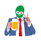 Masked businessman（個別スタンプ：17）