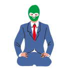 Masked businessman（個別スタンプ：19）