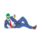 Masked businessman（個別スタンプ：26）