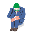 Masked businessman（個別スタンプ：28）