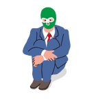 Masked businessman（個別スタンプ：29）