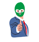Masked businessman（個別スタンプ：40）