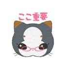 【猫スタンプ】ミケネコ4姉妹【日常】（個別スタンプ：24）