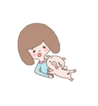 girl ＆ butata（個別スタンプ：18）