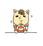 ねこ氏（個別スタンプ：1）