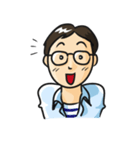 一般ピープル系男子2 メガネくん（個別スタンプ：20）