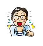 一般ピープル系男子2 メガネくん（個別スタンプ：21）