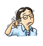 一般ピープル系男子2 メガネくん（個別スタンプ：35）