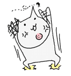 Surprise！！ Stupid cat coming！！（個別スタンプ：5）