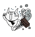 Surprise！！ Stupid cat coming！！（個別スタンプ：9）