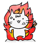 Surprise！！ Stupid cat coming！！（個別スタンプ：23）