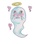 色鉛筆 手書き オバケ（個別スタンプ：22）