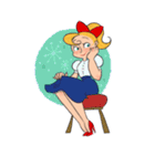 Retro Girl（個別スタンプ：17）