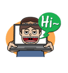 Lek's Laptop Time, I am Programmer（個別スタンプ：1）