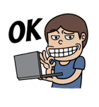 Lek's Laptop Time, I am Programmer（個別スタンプ：2）