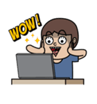 Lek's Laptop Time, I am Programmer（個別スタンプ：4）