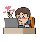 Lek's Laptop Time, I am Programmer（個別スタンプ：13）
