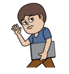 Lek's Laptop Time, I am Programmer（個別スタンプ：20）