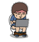 Lek's Laptop Time, I am Programmer（個別スタンプ：21）