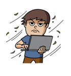 Lek's Laptop Time, I am Programmer（個別スタンプ：26）