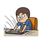Lek's Laptop Time, I am Programmer（個別スタンプ：31）