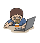 Lek's Laptop Time, I am Programmer（個別スタンプ：33）