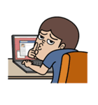 Lek's Laptop Time, I am Programmer（個別スタンプ：34）