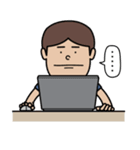 Lek's Laptop Time, I am Programmer（個別スタンプ：38）