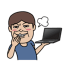 Lek's Laptop Time, I am Programmer（個別スタンプ：39）