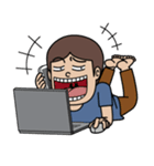 Lek's Laptop Time, I am Programmer（個別スタンプ：40）