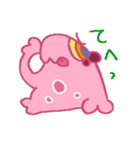 ピンクアメーバちゃんスタンプ（個別スタンプ：15）