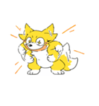 キツネのスタンプ（個別スタンプ：18）