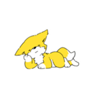 キツネのスタンプ（個別スタンプ：24）
