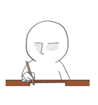 白い人型（個別スタンプ：40）