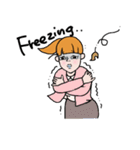Please, Kanako！ (English ver.)（個別スタンプ：28）