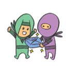ニコニコ忍者さん（個別スタンプ：9）