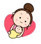 Mommy with Her Newborn（個別スタンプ：14）