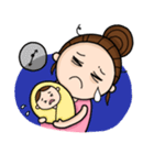 Mommy with Her Newborn（個別スタンプ：19）