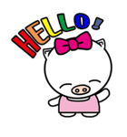 Holiday pig - Guda and Sarara（個別スタンプ：8）