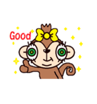 キモカワお猿さん（個別スタンプ：4）