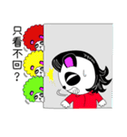 Slash and 3color Afro hear panda(taiwan)（個別スタンプ：7）