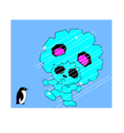 Slash and 3color Afro hear panda(taiwan)（個別スタンプ：9）