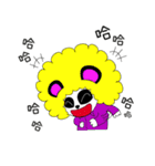 Slash and 3color Afro hear panda(taiwan)（個別スタンプ：20）